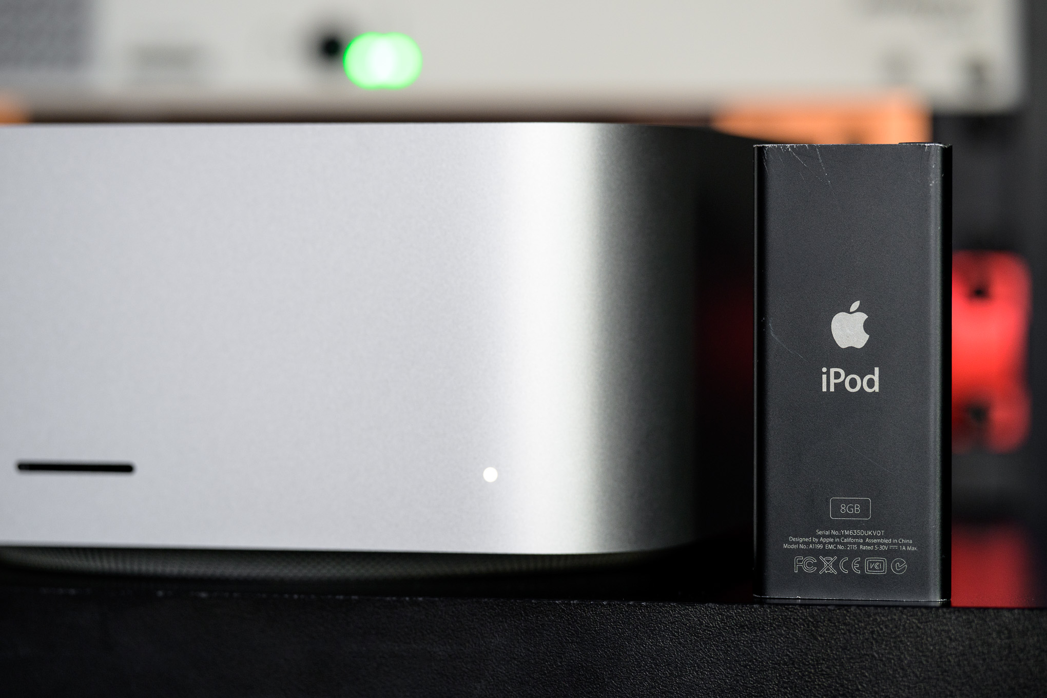 A hands-on photo of Apple’s Mac Studio desktop computer with the M3 Ultra chip.