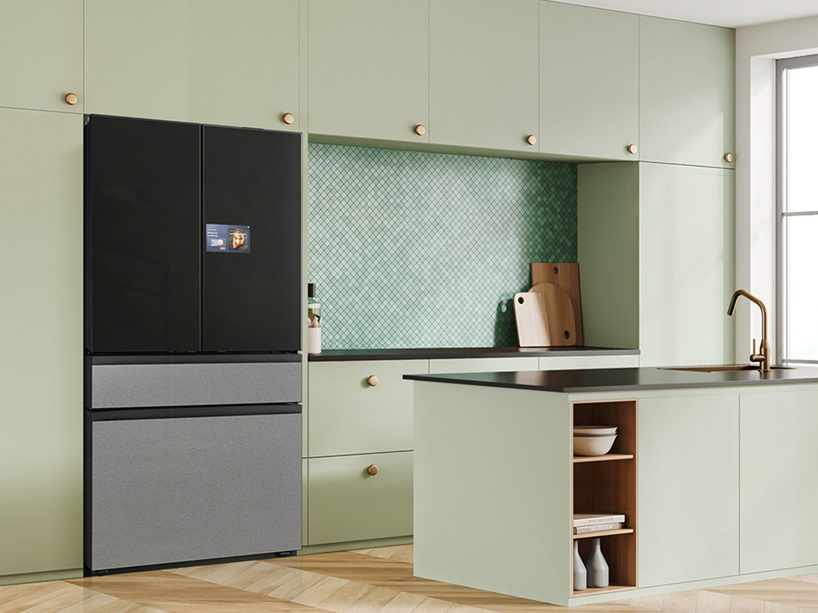 The flagship Samsung Family Hub smart fridge now comes with the option of a smaller screen.