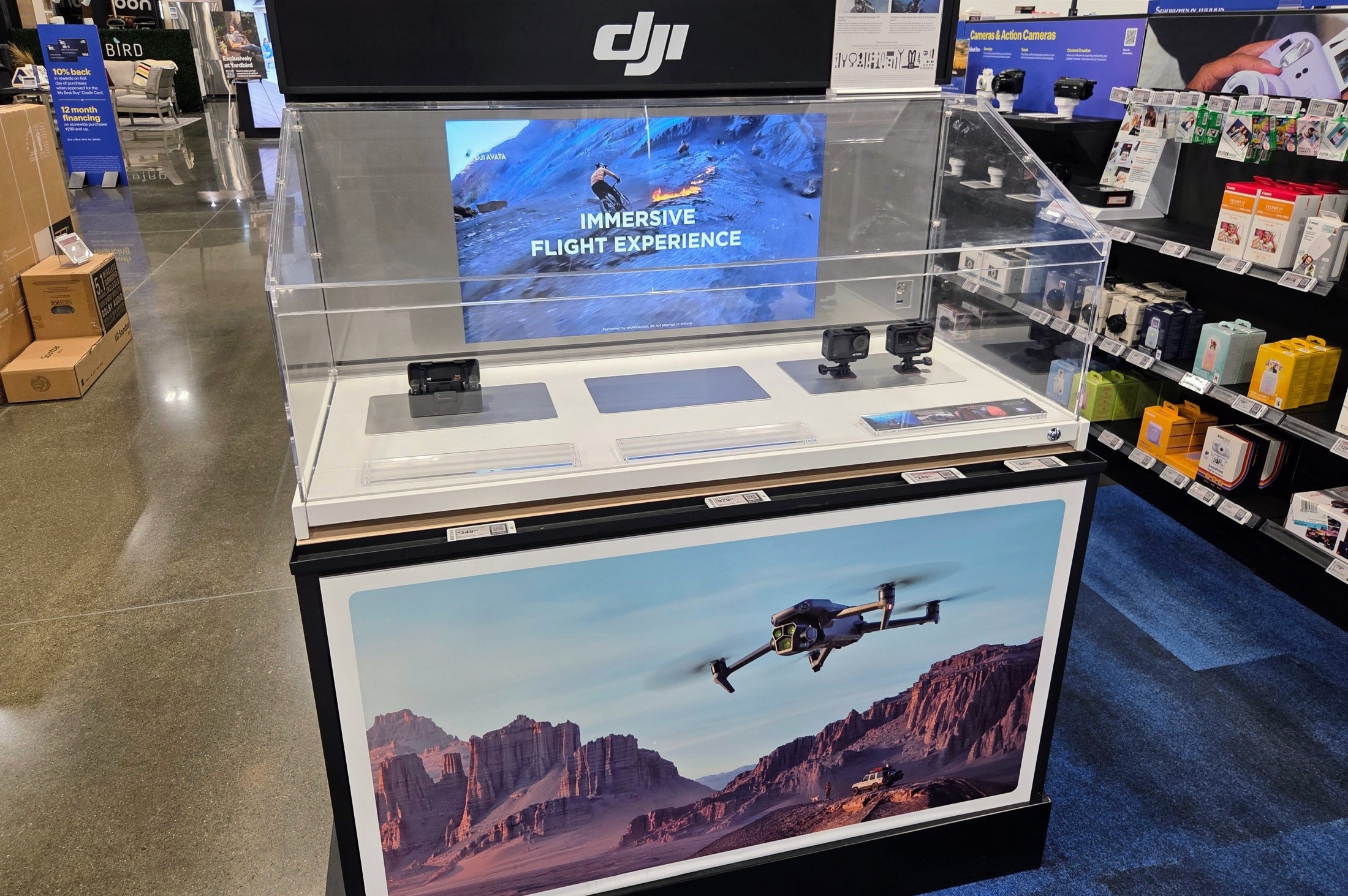 A case with an empty spot where drones used to go.