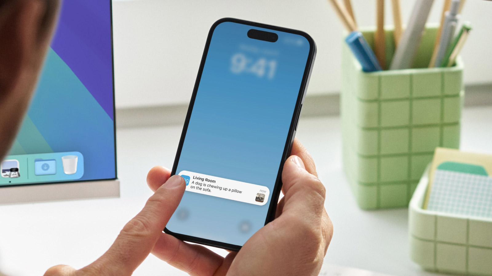 With Video Descriptions enabled, you’ll get a more detailed description of the activity the camera saw, along with a thumbnail of the action.