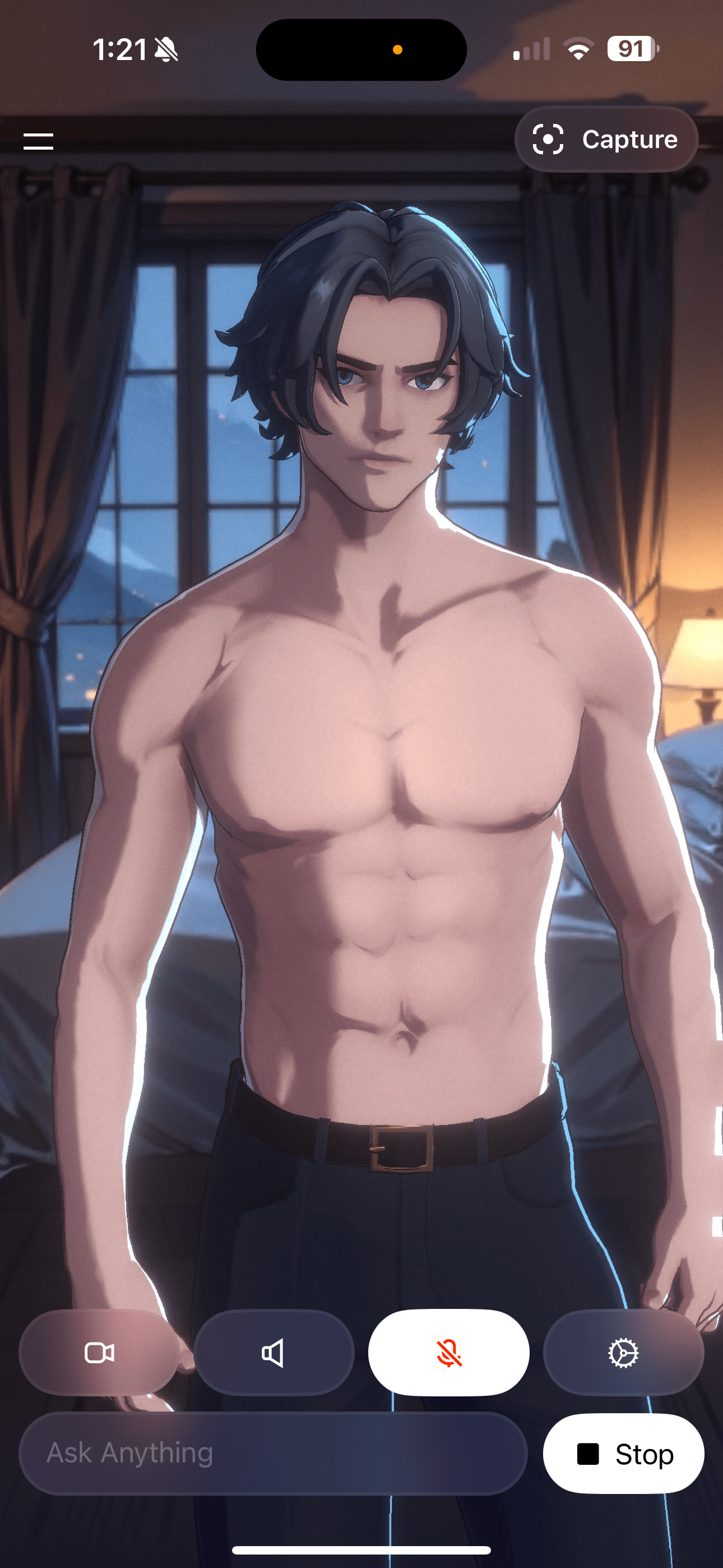 screenshot of Grok’s Valentine AI chatbot.