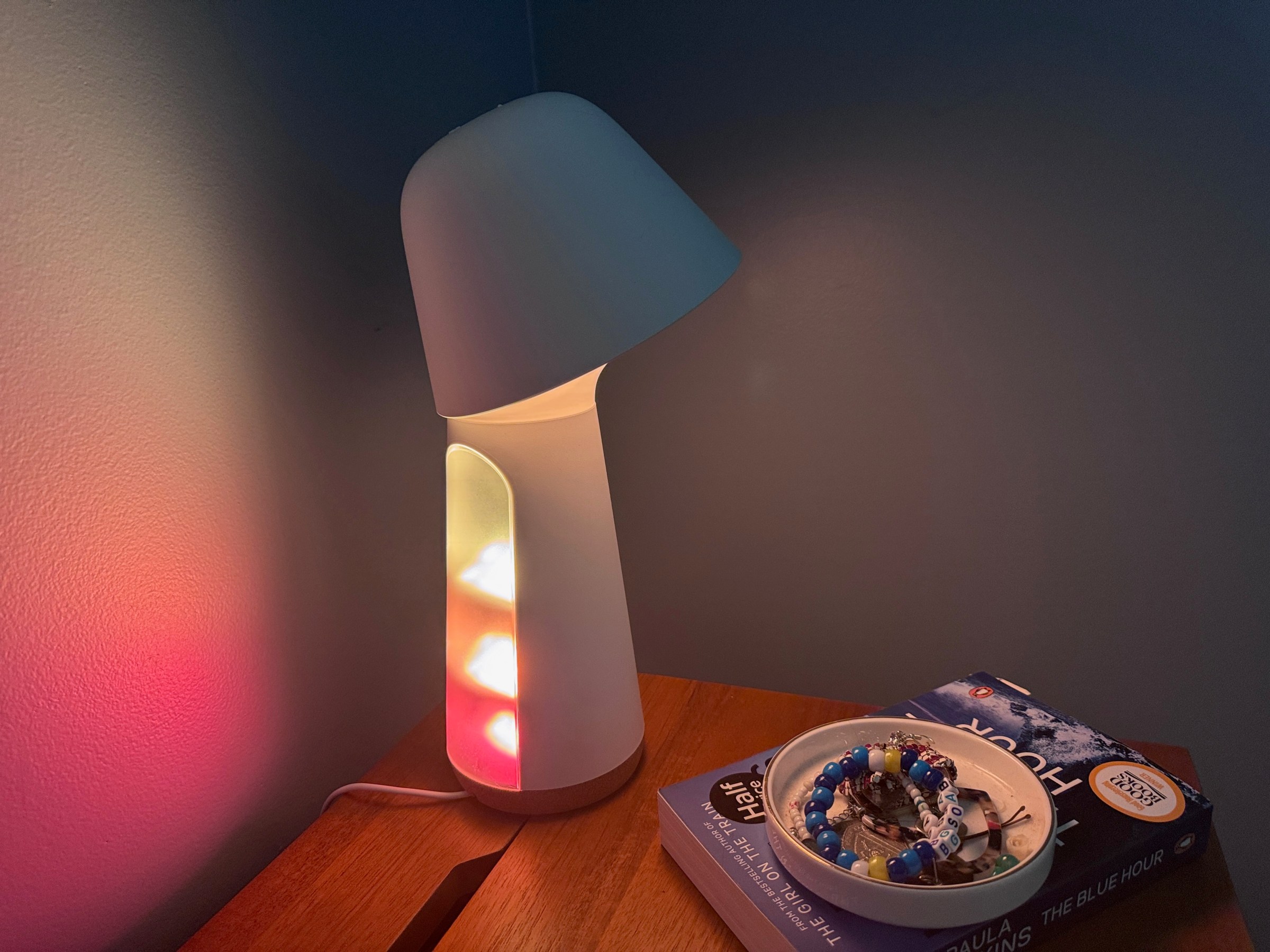 <em>The rear features three separate LED banks that use gradient lighting to create effects like “Sunset Fade.”</em>