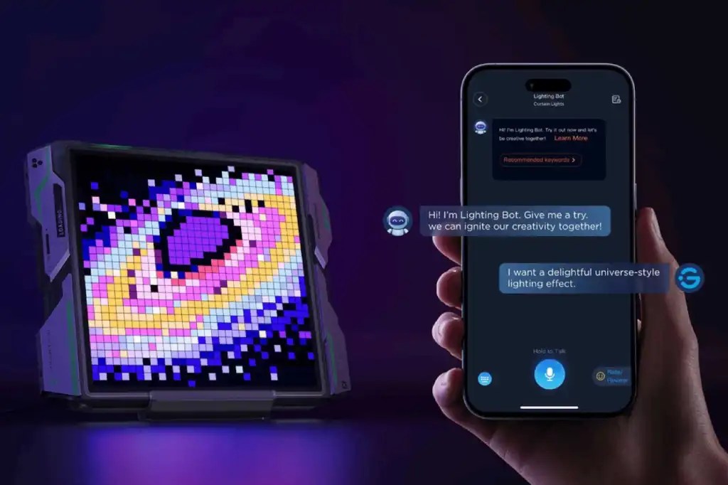 Chatbots in smart home apps, like Govee’s AI Lighting Bot, make it easier to access features.