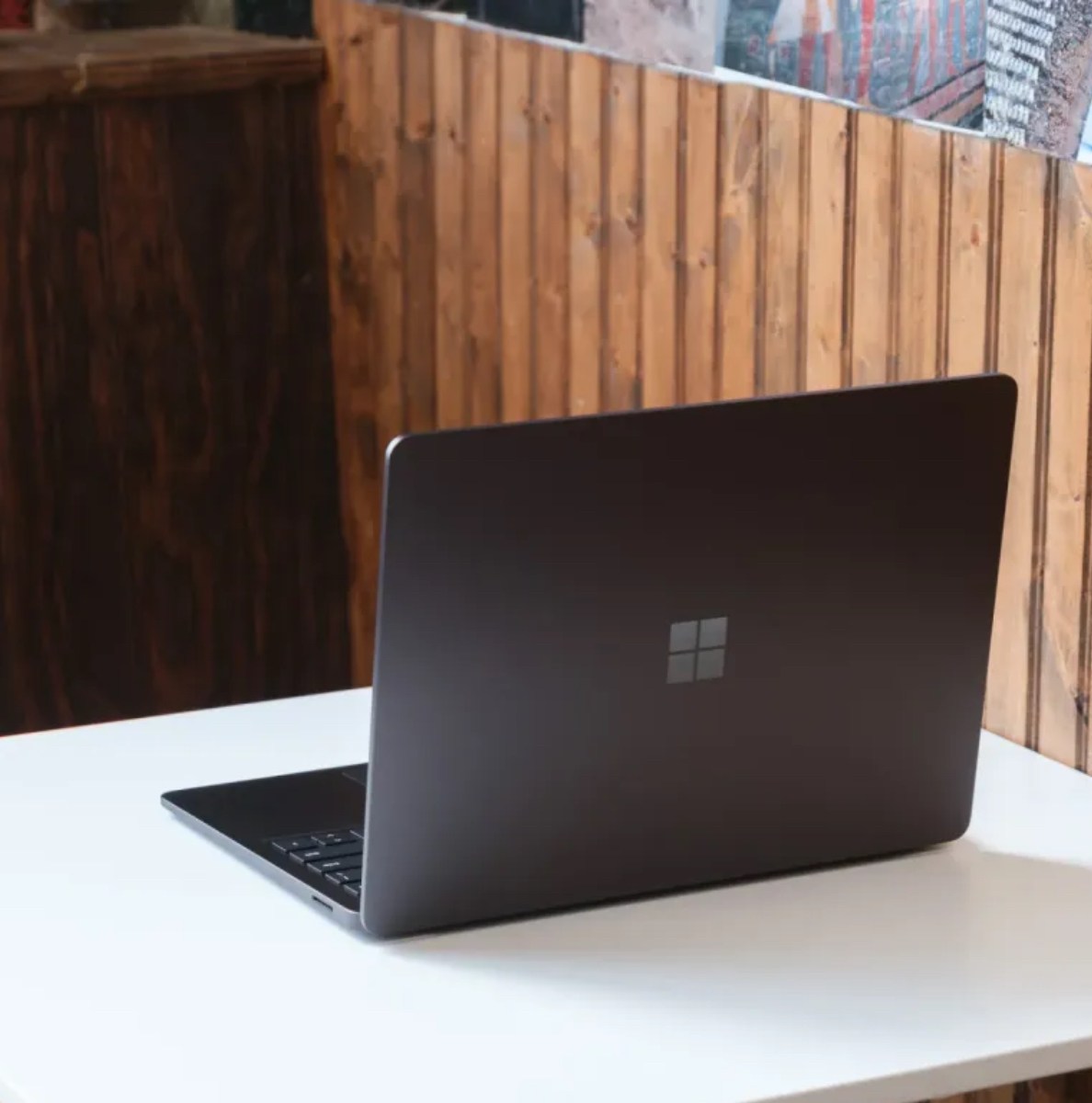 The Microsoft Surface Laptop 7th Edition sitting on top of a table.