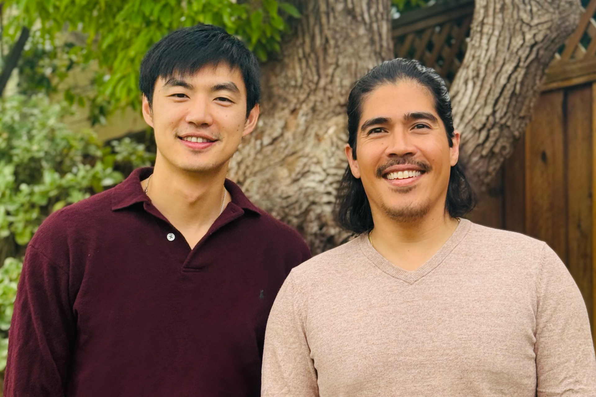a photo of AegisAI co-founders Ryan Luo (Left) and Cy Khormaee (Right)