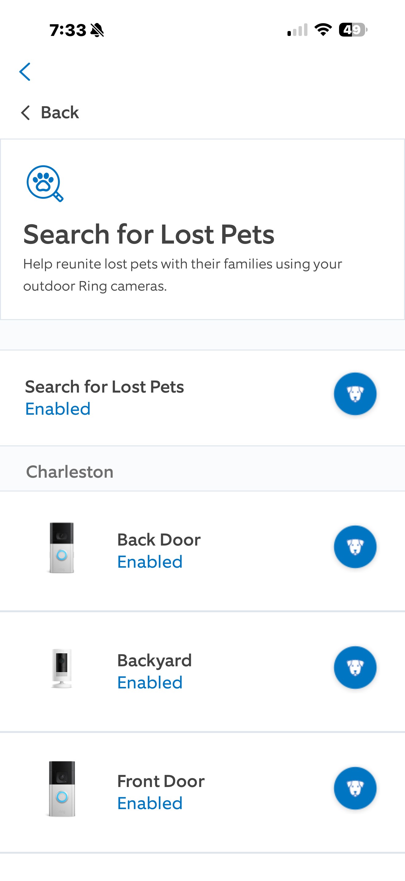 <em>It only appeared on the outdoor cameras in my account.</em>
