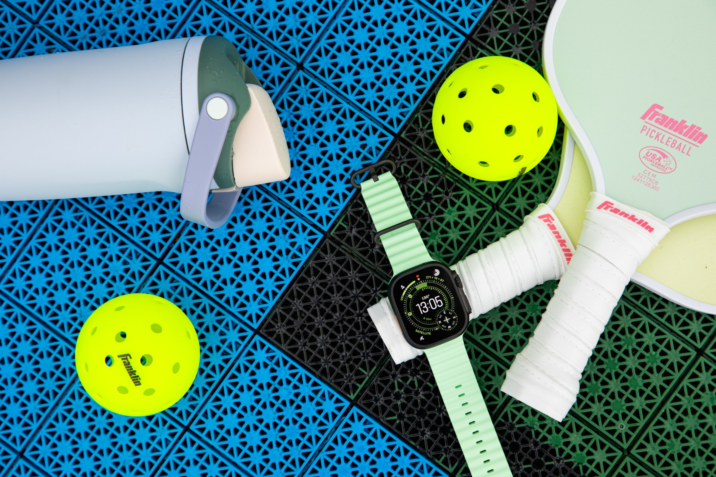 I’m very partial to the neon green Ocean band and the new Waypoint watch face.